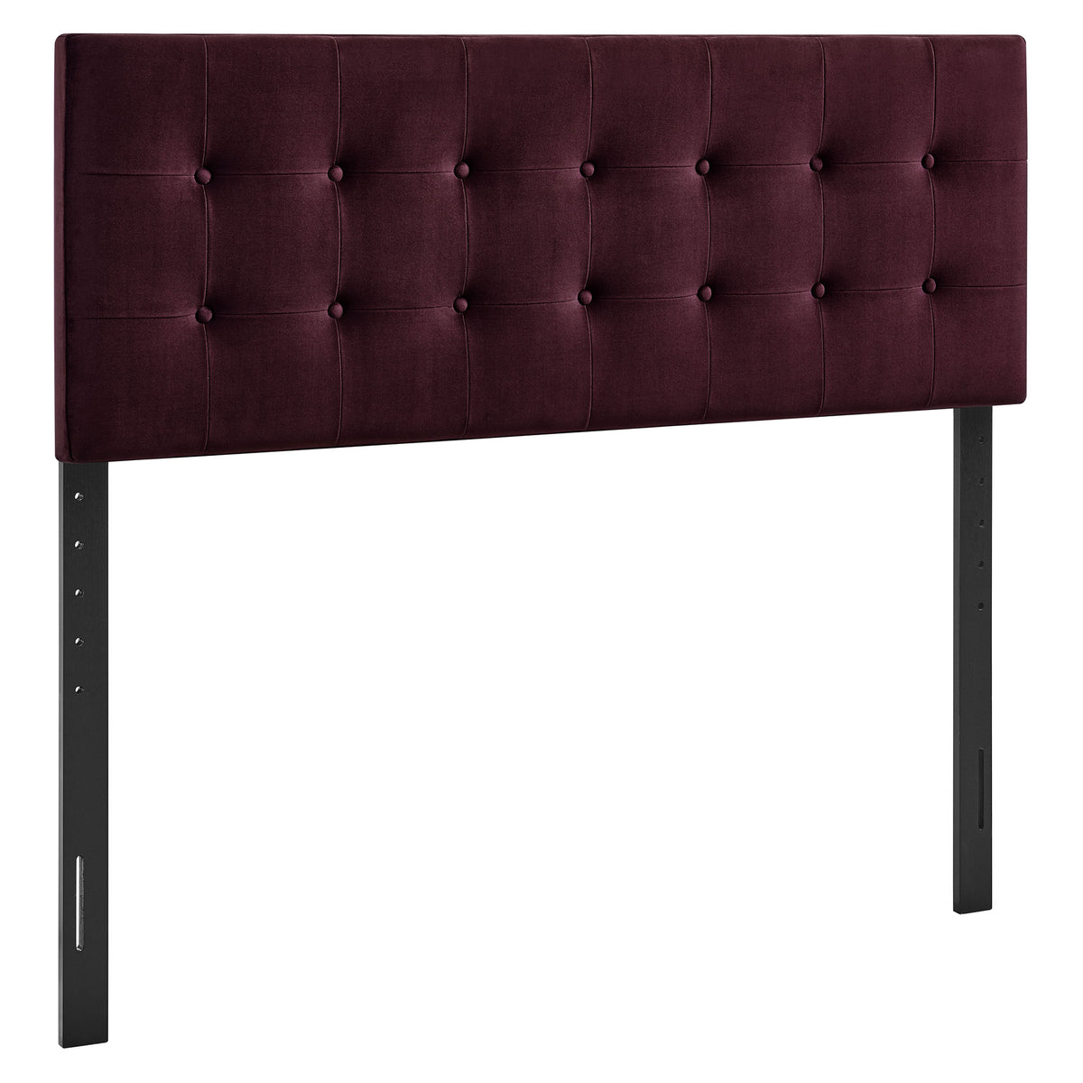 Emily Stain-Resistant Performance Velvet Full Size Headboard - Mulberry