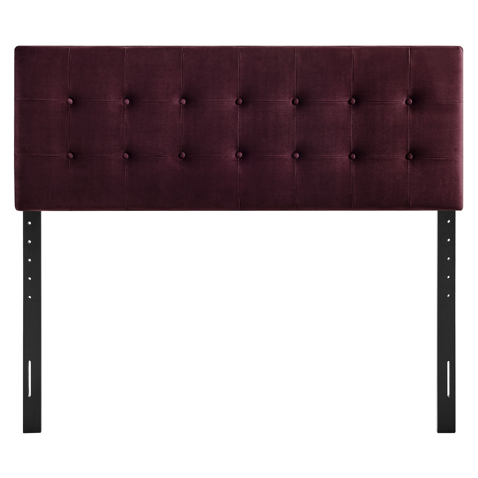 Emily Stain-Resistant Performance Velvet Full Size Headboard - Mulberry