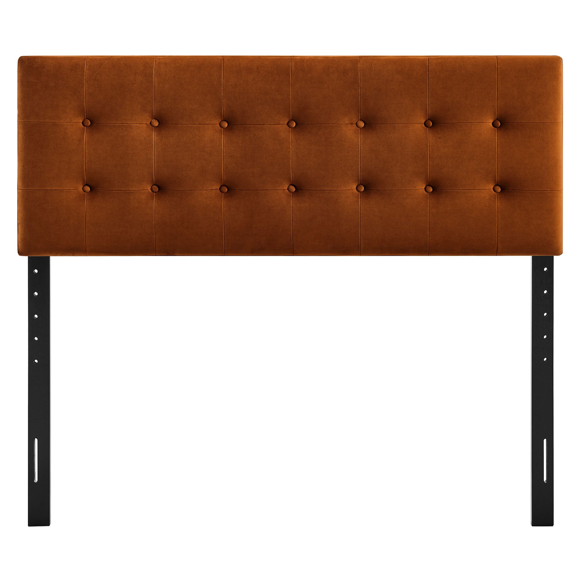 Emily Stain-Resistant Performance Velvet Full Size Headboard - Rust