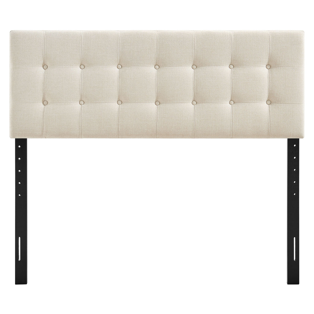 Emily Fabric Upholstered Full Size Headboard - Ecru