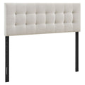 Emily Fabric Upholstered Full Size Headboard - Linen