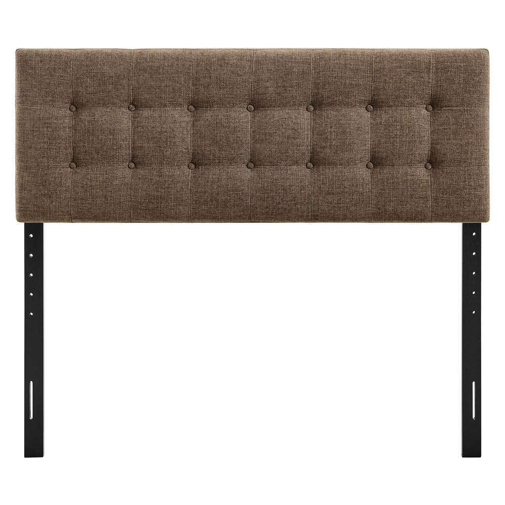 Emily Fabric Upholstered Full Size Headboard - Mocha