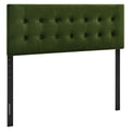 Emily Stain-Resistant Performance Velvet Queen Size Headboard - Moss Green