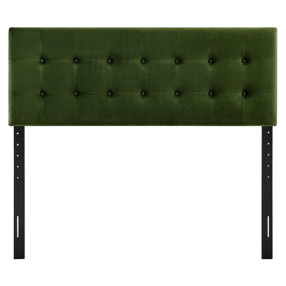 Emily Stain-Resistant Performance Velvet Queen Size Headboard - Moss Green
