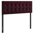 Emily Stain-Resistant Performance Velvet Queen Size Headboard - Mulberry