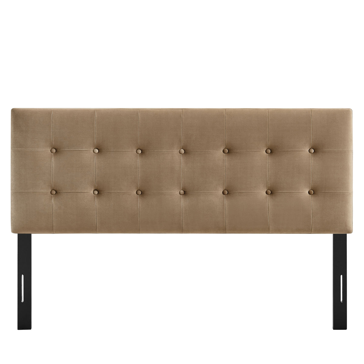 Emily Stain-Resistant Performance Velvet Queen Size Headboard - Taupe