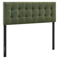 Emily Fabric Upholstered Queen Size Headboard - Foliage