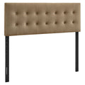 Emily Stain-Resistant Performance Velvet King Size Headboard - Taupe