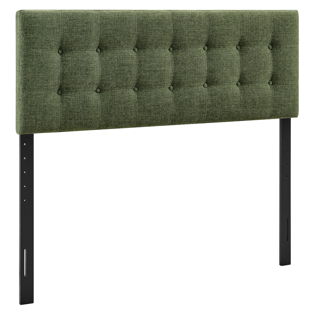 Emily Fabric Upholstered King Size Headboard - Foliage