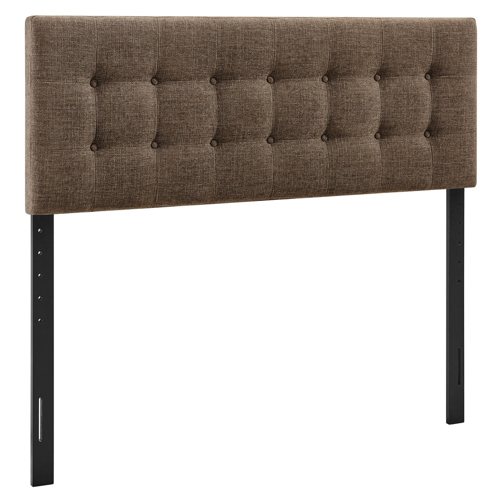 Emily Fabric Upholstered King Size Headboard - Mocha