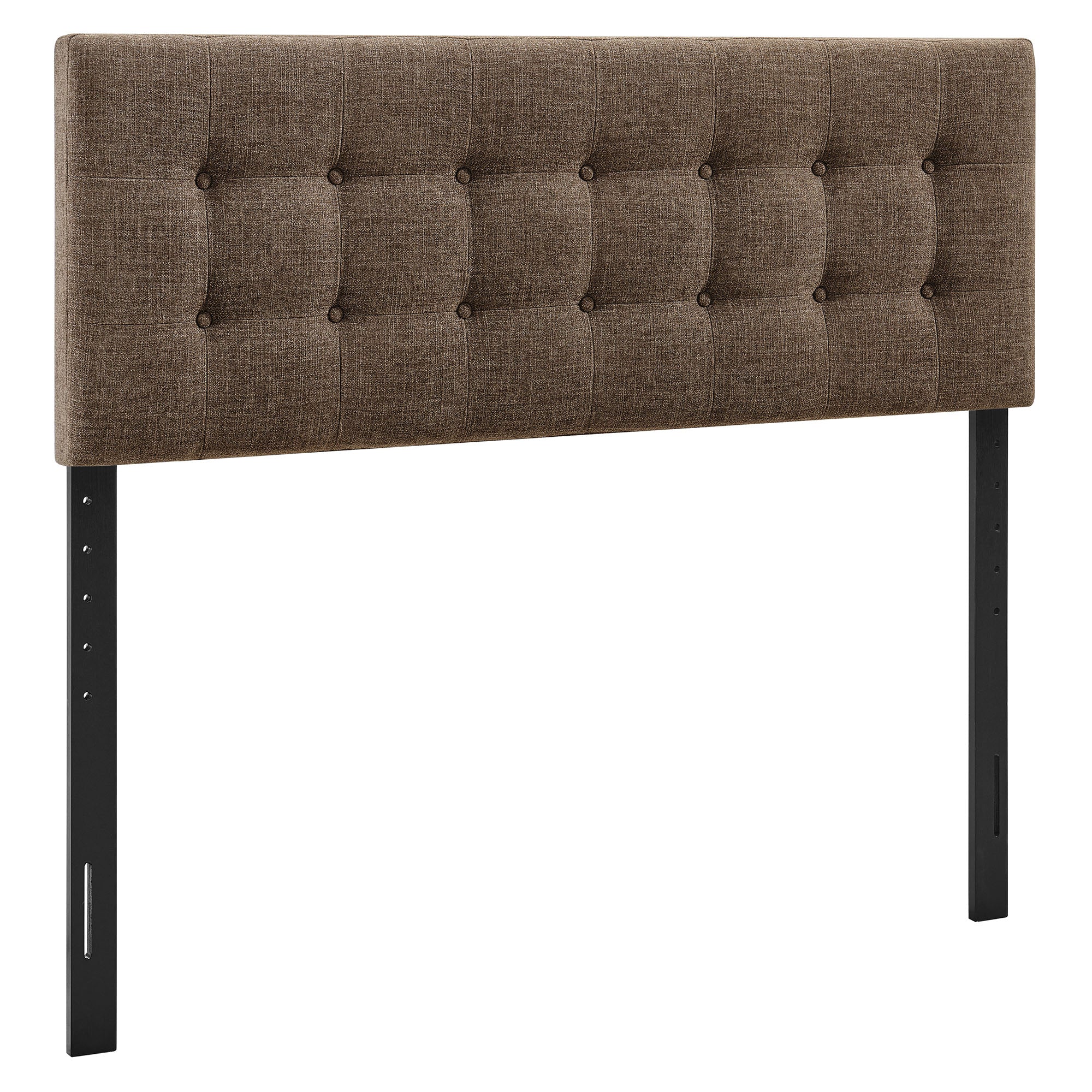 Emily Fabric Upholstered King Size Headboard - Mocha