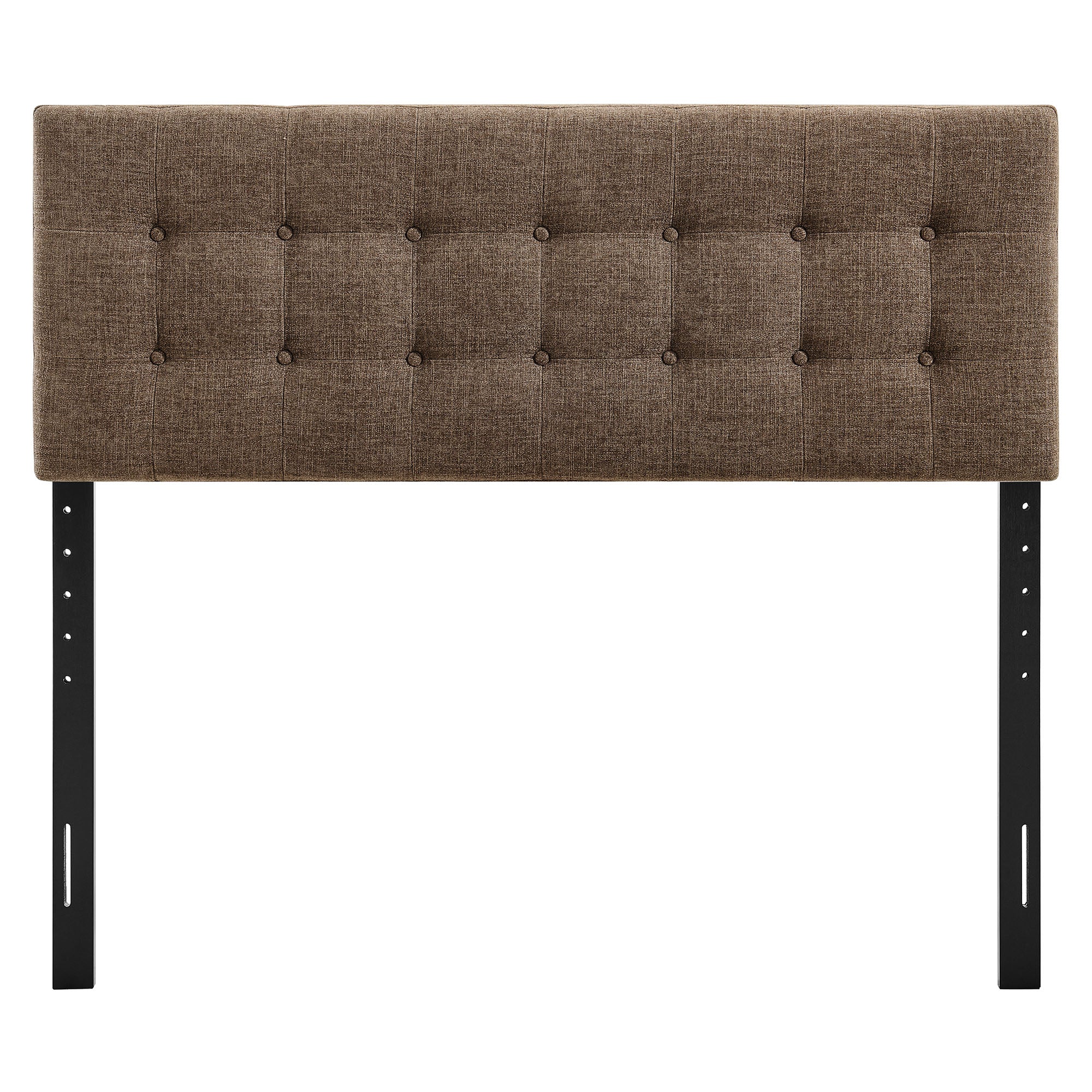 Emily Fabric Upholstered King Size Headboard - Mocha