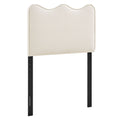 Athena Stain-Resistant Performance Velvet Twin Size Headboard - Alabaster