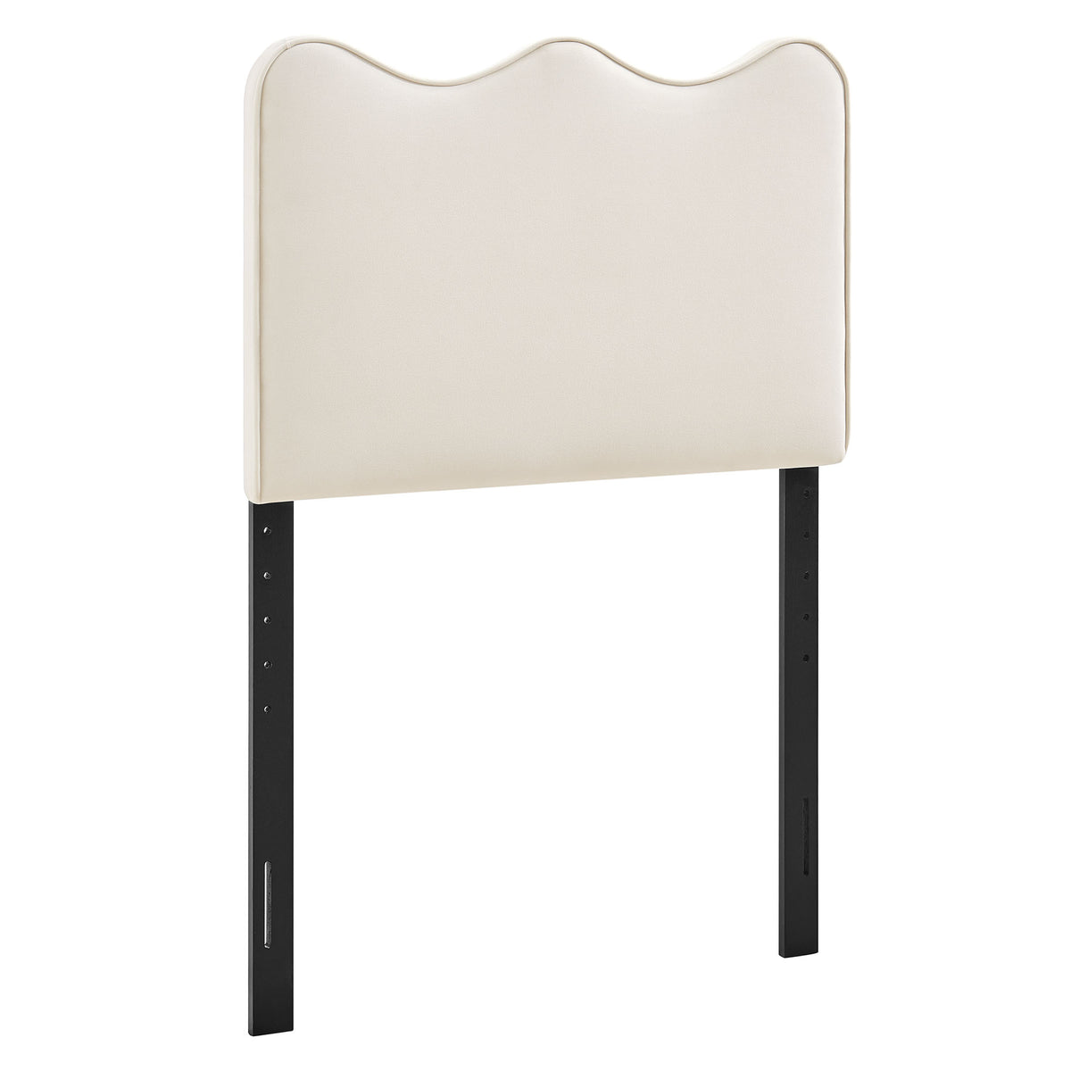 Athena Stain-Resistant Performance Velvet Twin Size Headboard - Alabaster