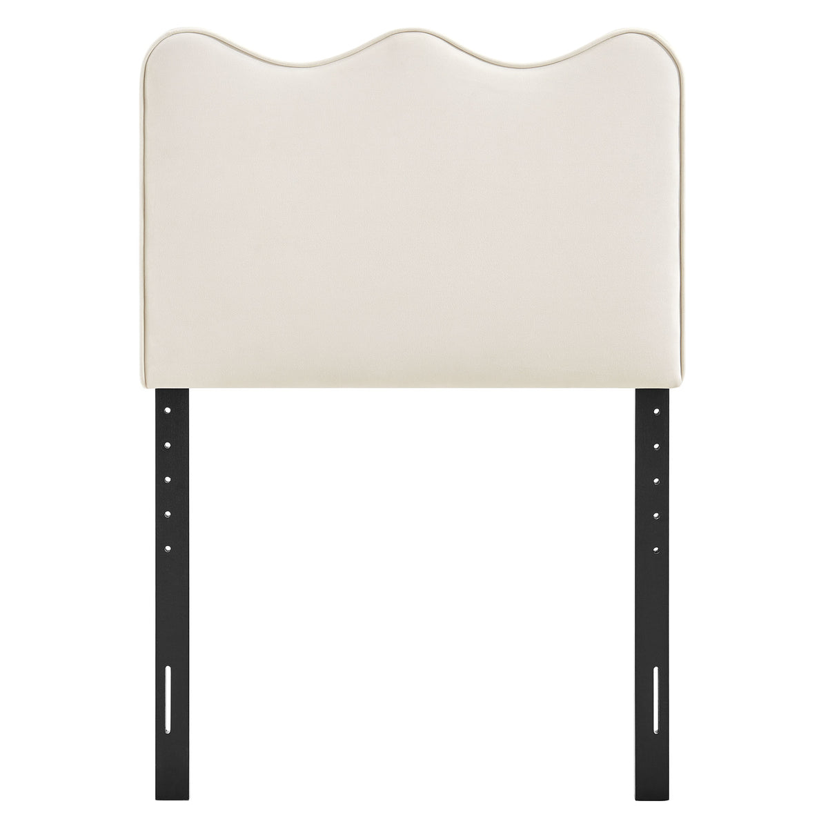 Athena Stain-Resistant Performance Velvet Twin Size Headboard - Alabaster
