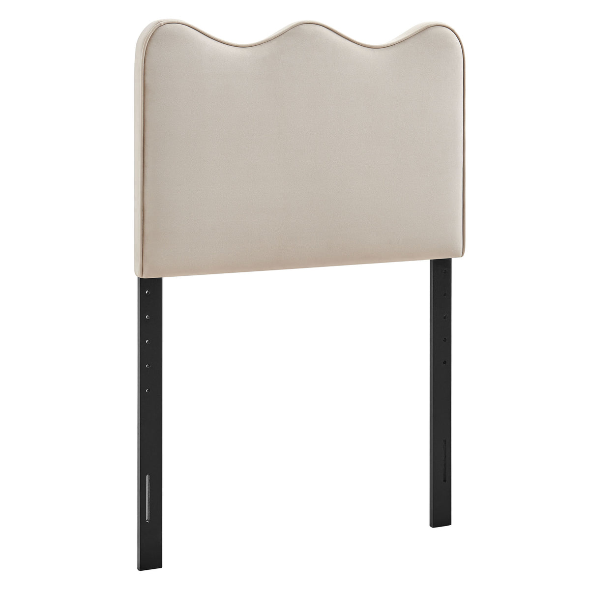 Athena Stain-Resistant Performance Velvet Twin Size Headboard - Almond