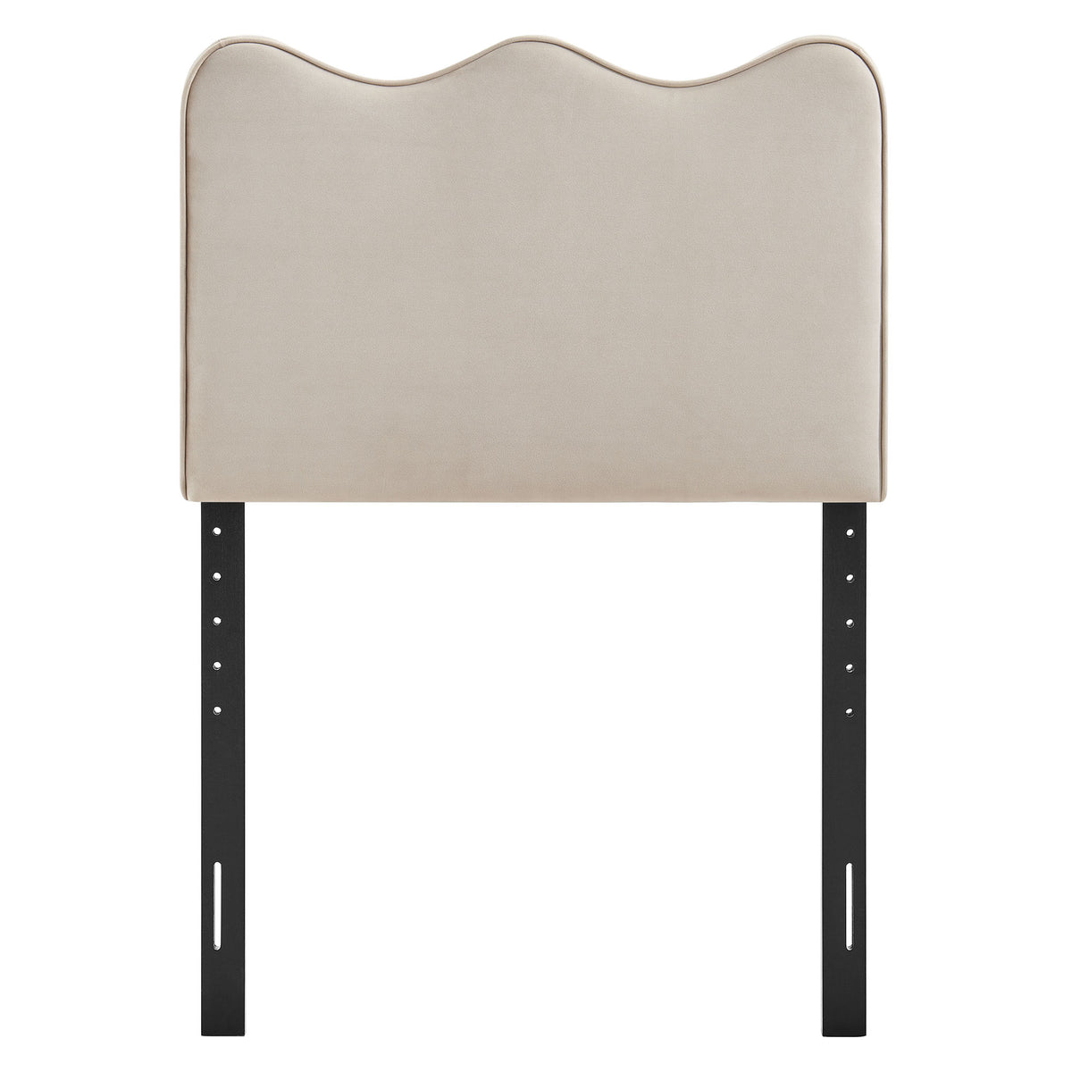 Athena Stain-Resistant Performance Velvet Twin Size Headboard - Almond