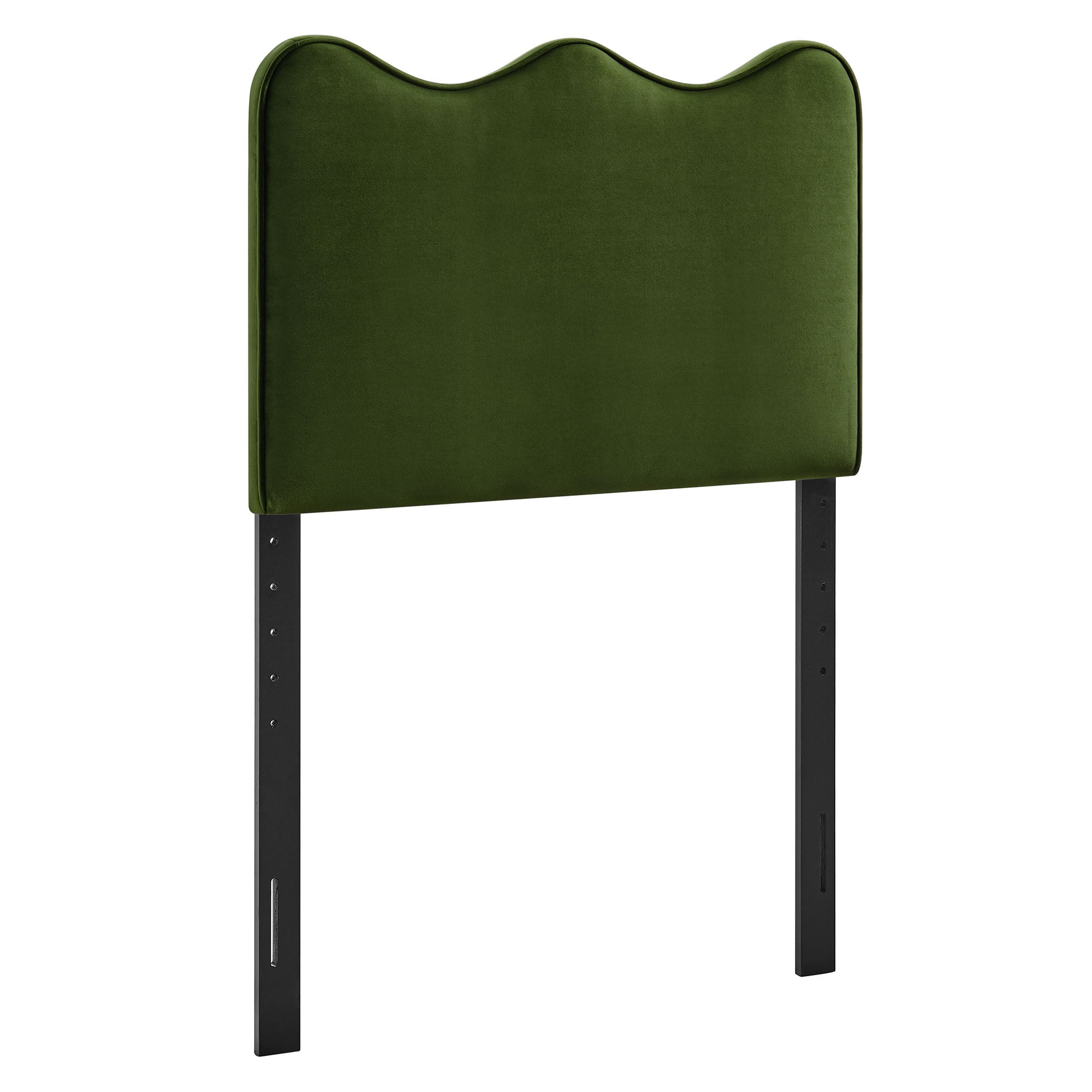 Athena Stain-Resistant Performance Velvet Twin Size Headboard - Moss Green