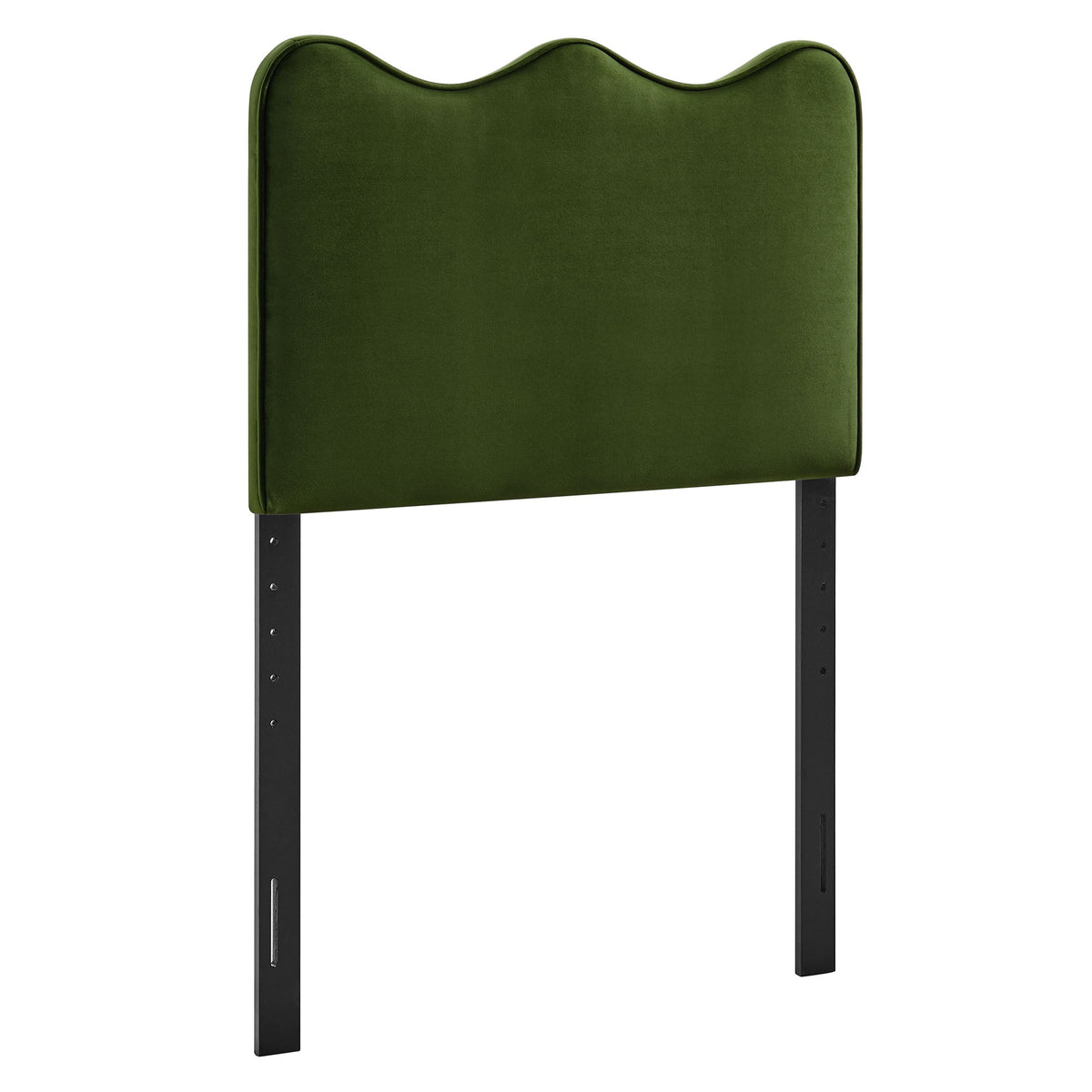 Athena Stain-Resistant Performance Velvet Size Headboard - Moss Green — Moss Green Twin