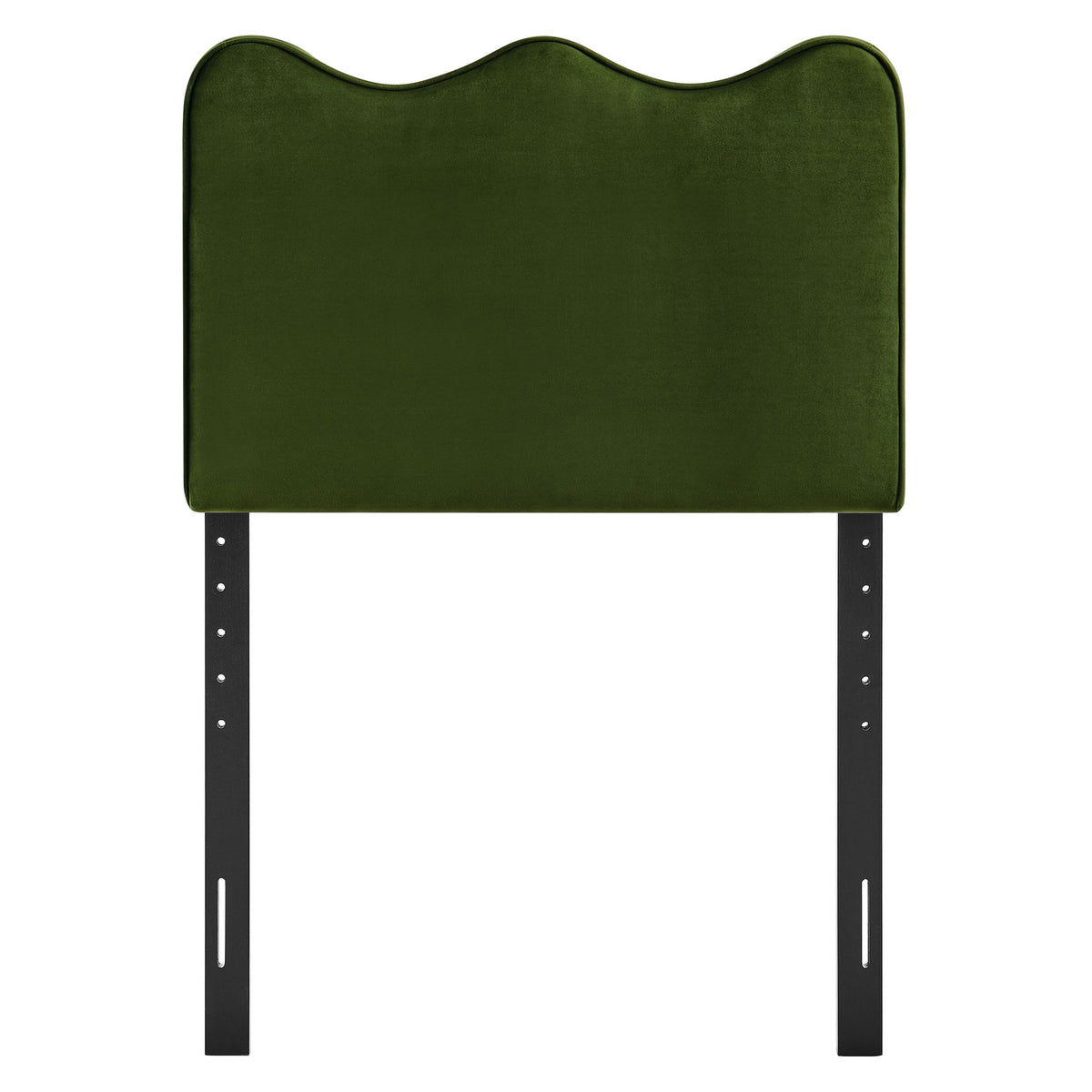 Athena Stain-Resistant Performance Velvet Twin Size Headboard - Moss Green