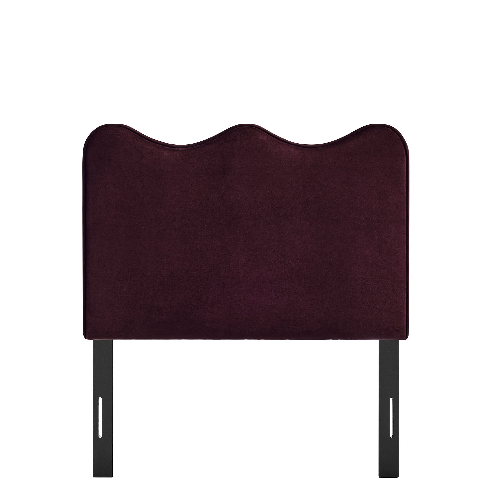 Athena Stain-Resistant Performance Velvet Twin Size Headboard - Mulberry