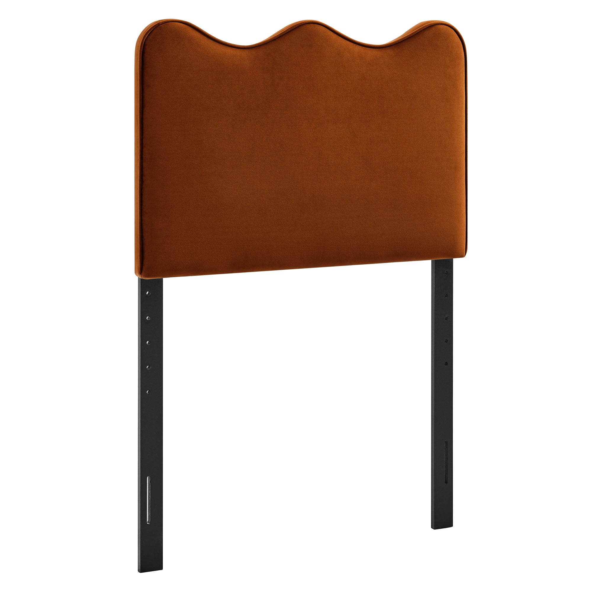 Athena Stain-Resistant Performance Velvet Twin Size Headboard - Rust