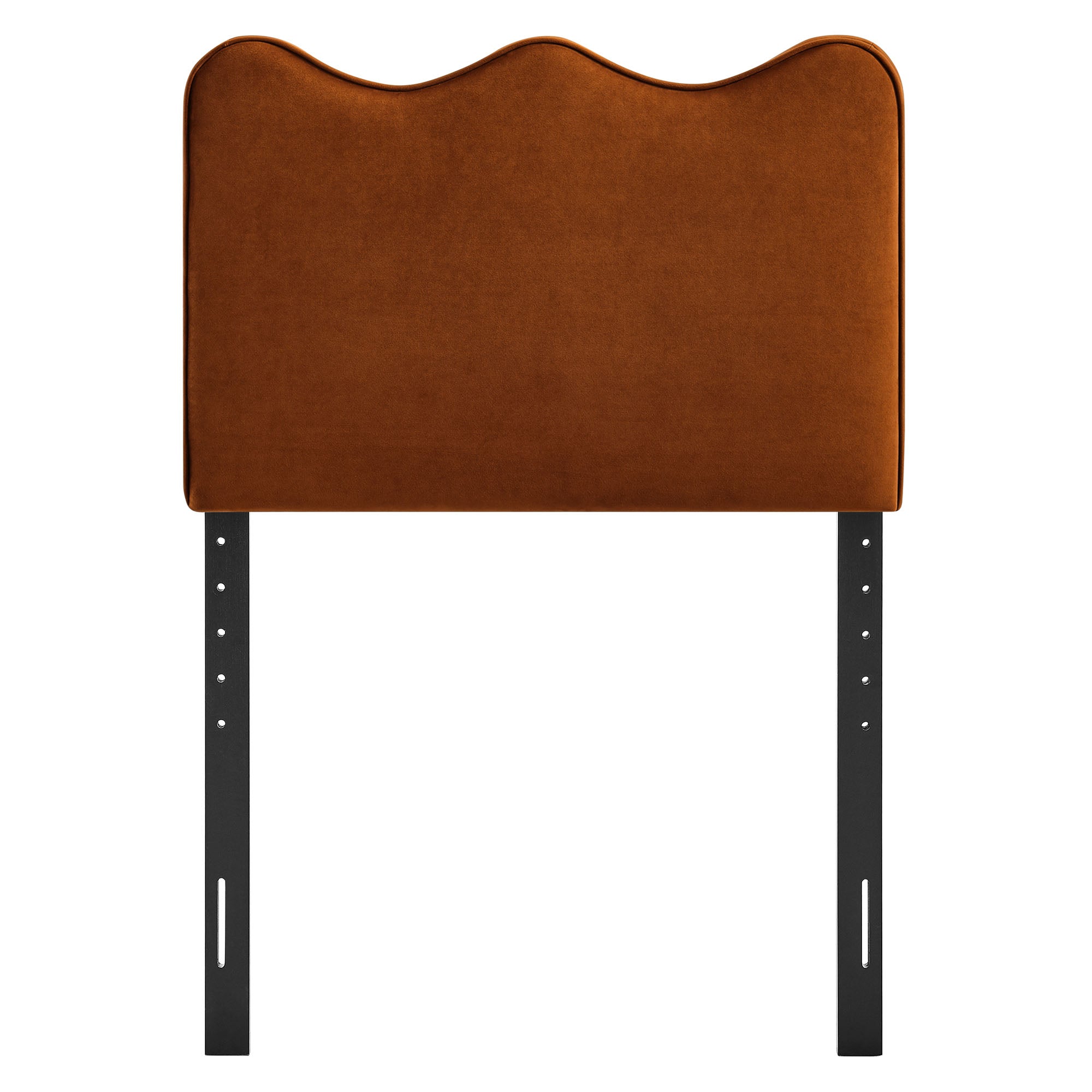Athena Stain-Resistant Performance Velvet Twin Size Headboard - Rust