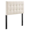 Lily Stain-Resistant Performance Velvet Twin Size Headboard - Alabaster