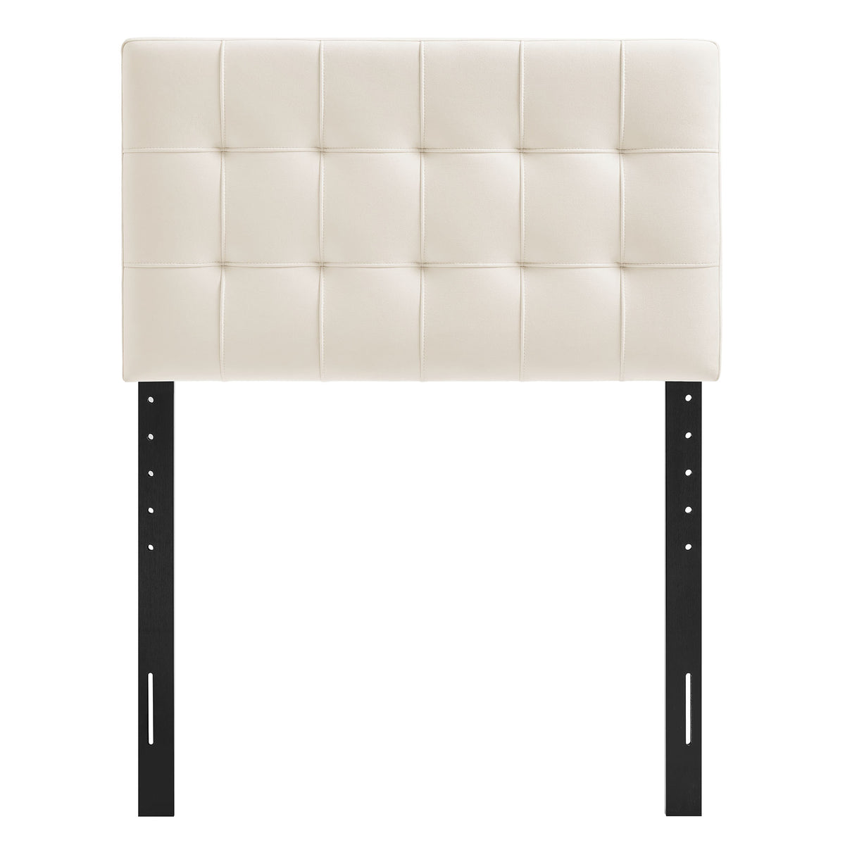 Lily Stain-Resistant Performance Velvet Twin Size Headboard - Alabaster