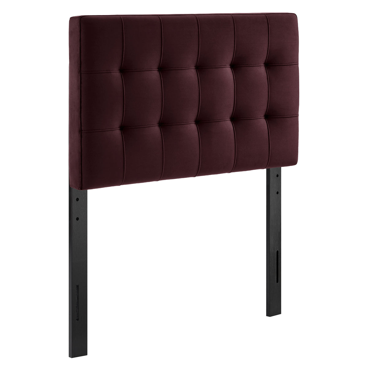 Lily Stain-Resistant Performance Velvet Twin Size Headboard - Mulberry