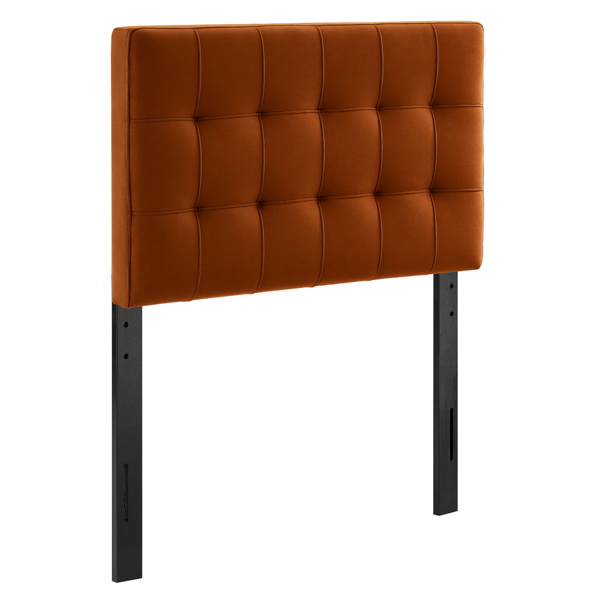 Lily Stain-Resistant Performance Velvet Twin Size Headboard - Rust