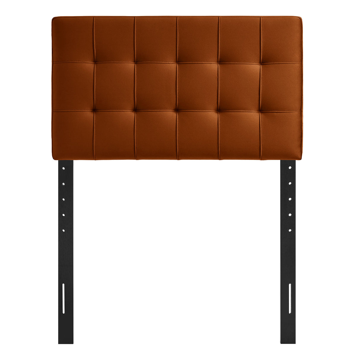 Lily Stain-Resistant Performance Velvet Twin Size Headboard - Rust