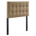 Lily Stain-Resistant Performance Velvet Twin Size Headboard - Taupe