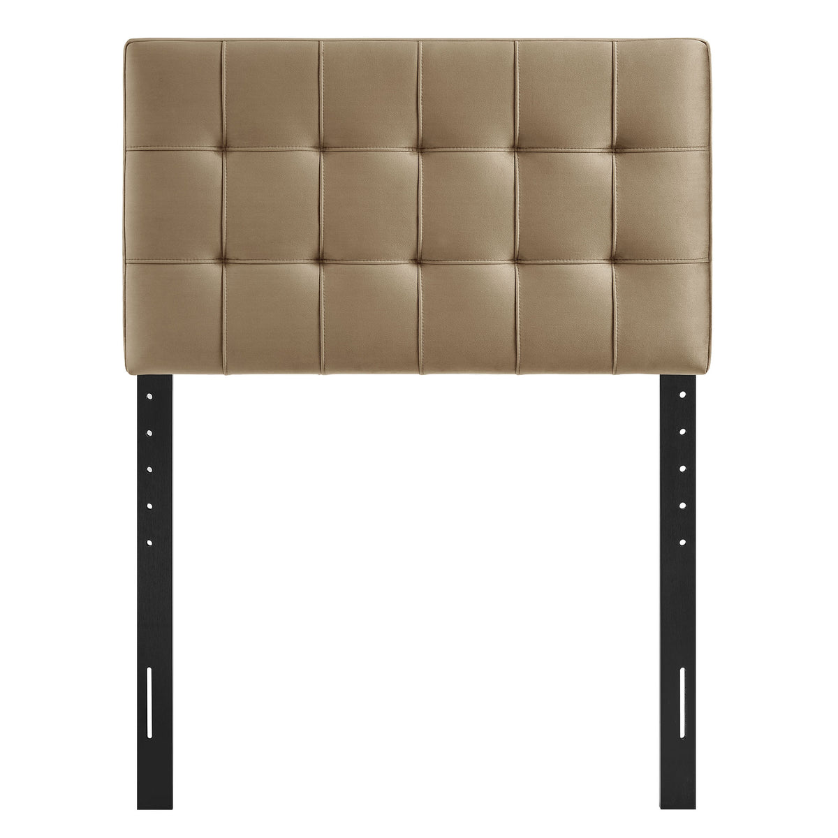 Lily Stain-Resistant Performance Velvet Twin Size Headboard - Taupe