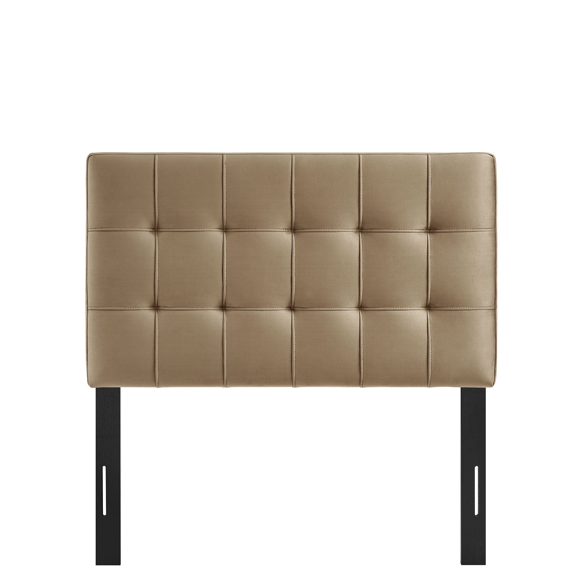 Lily Stain-Resistant Performance Velvet Twin Size Headboard - Taupe