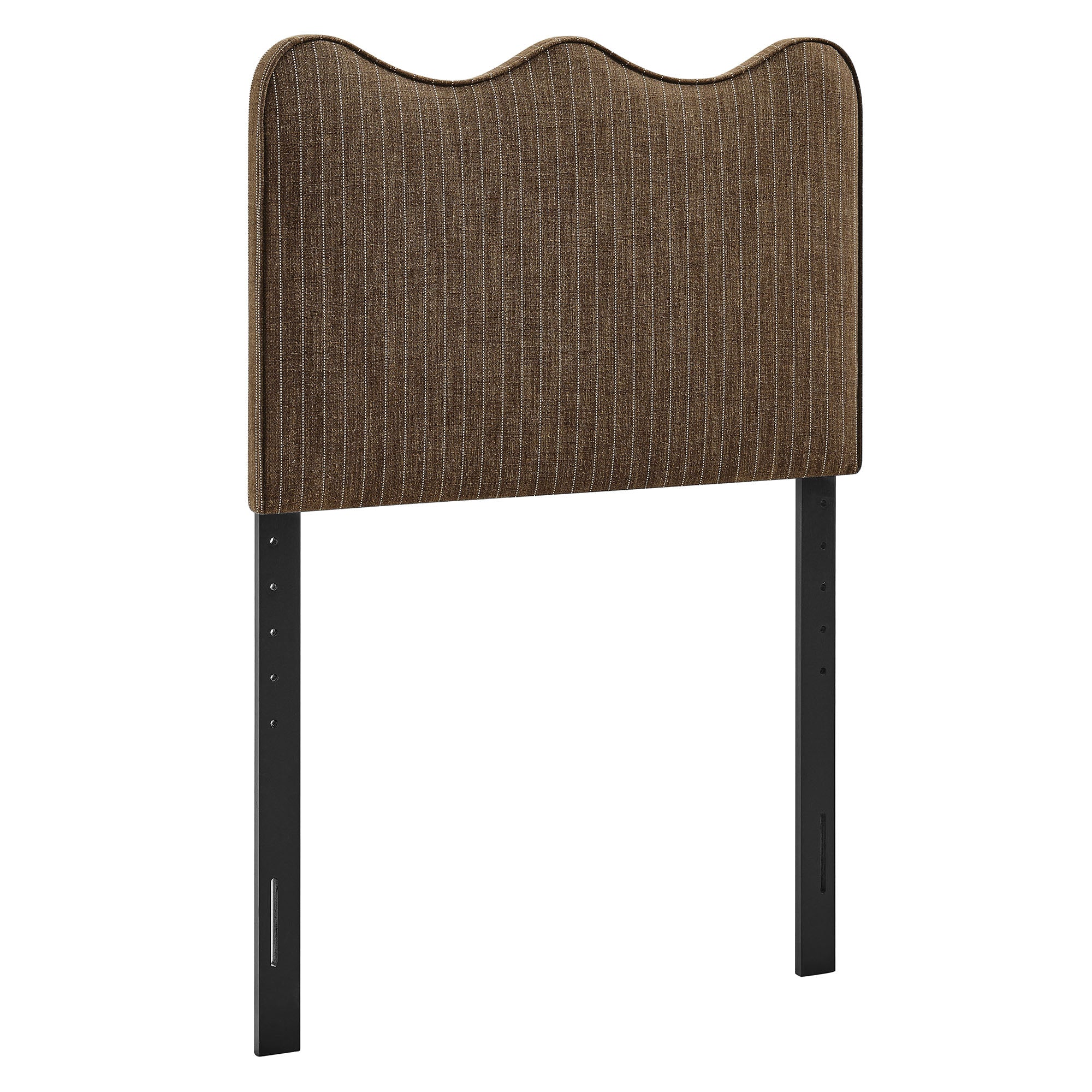 Athena Striped Fabric Upholstered Twin Size Headboard - Earth Stripe