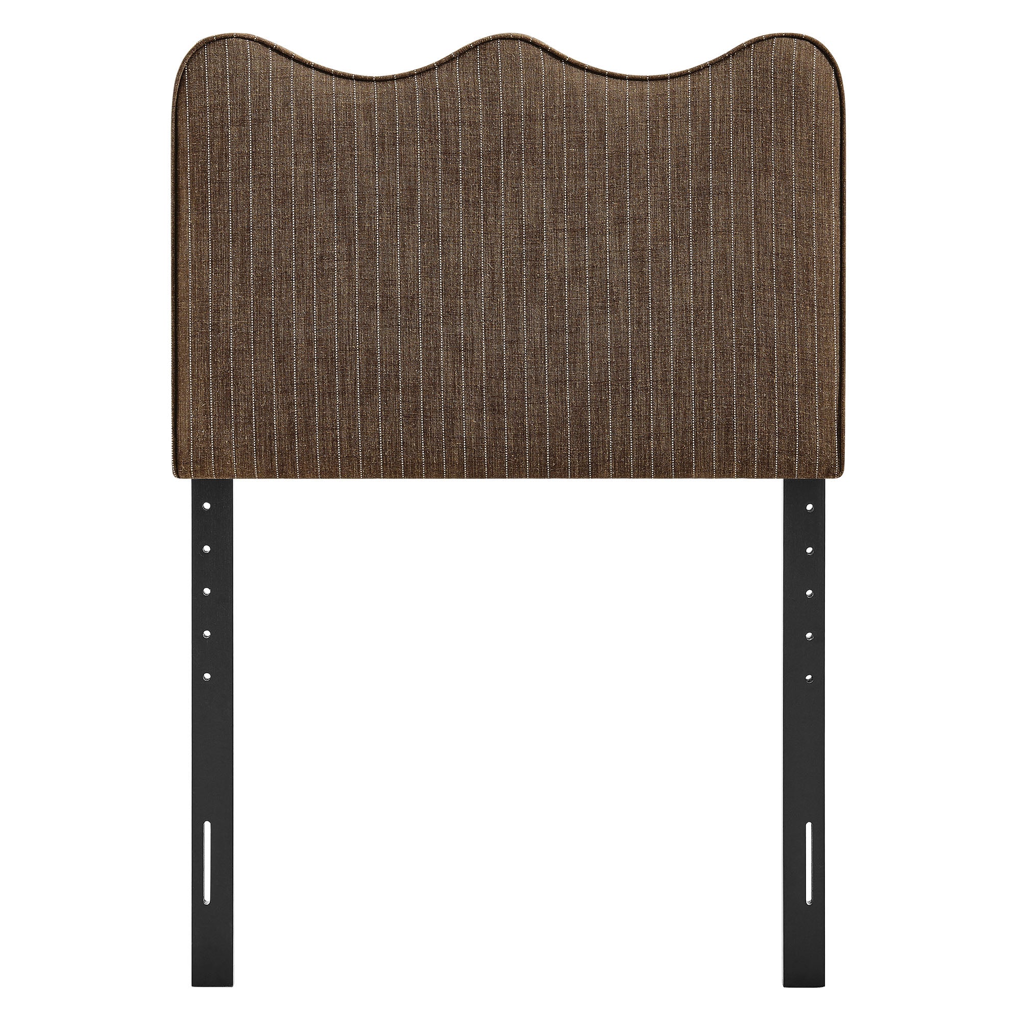 Athena Striped Fabric Upholstered Twin Size Headboard - Earth Stripe