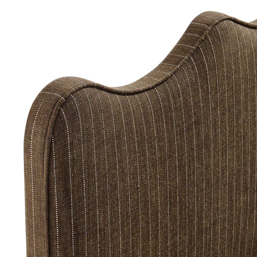 Athena Striped Fabric Upholstered Twin Size Headboard - Earth Stripe