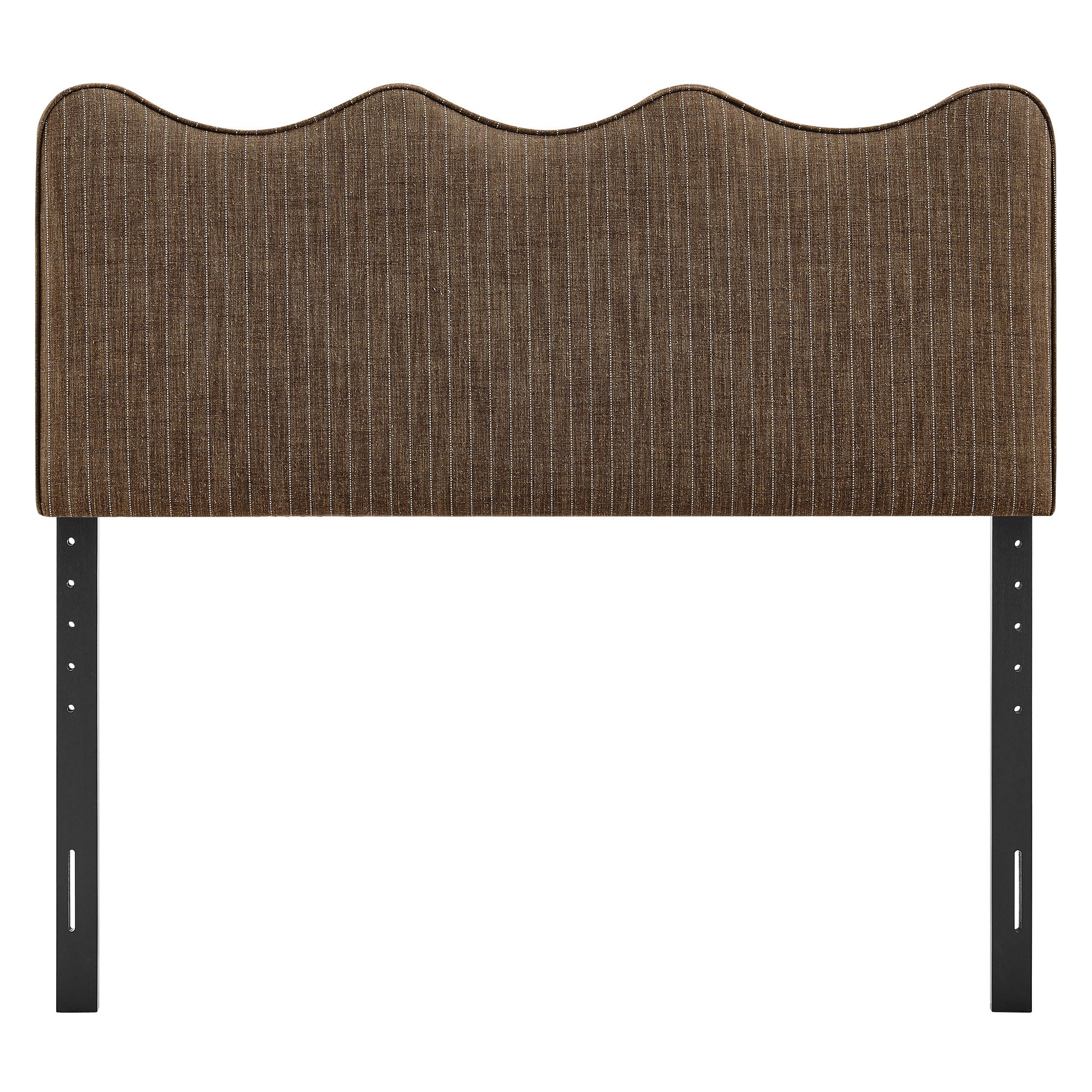 Athena Striped Fabric Upholstered Full Size Headboard - Earth Stripe