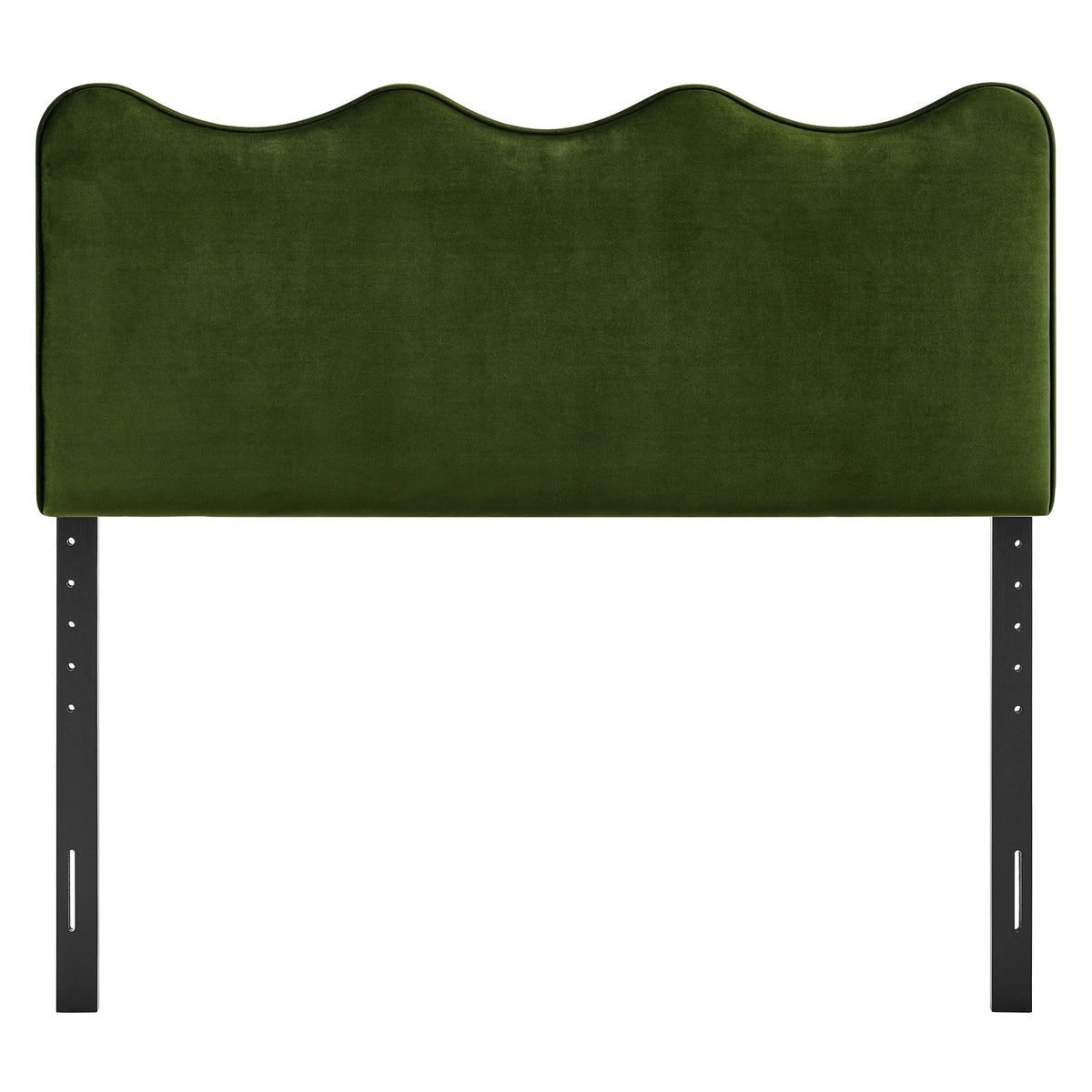 Athena Stain-Resistant Performance Velvet Queen Size Headboard - Moss Green
