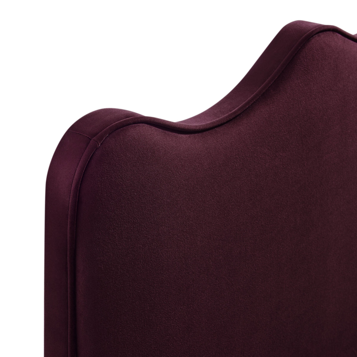 Athena Stain-Resistant Performance Velvet Queen Size Headboard - Mulberry