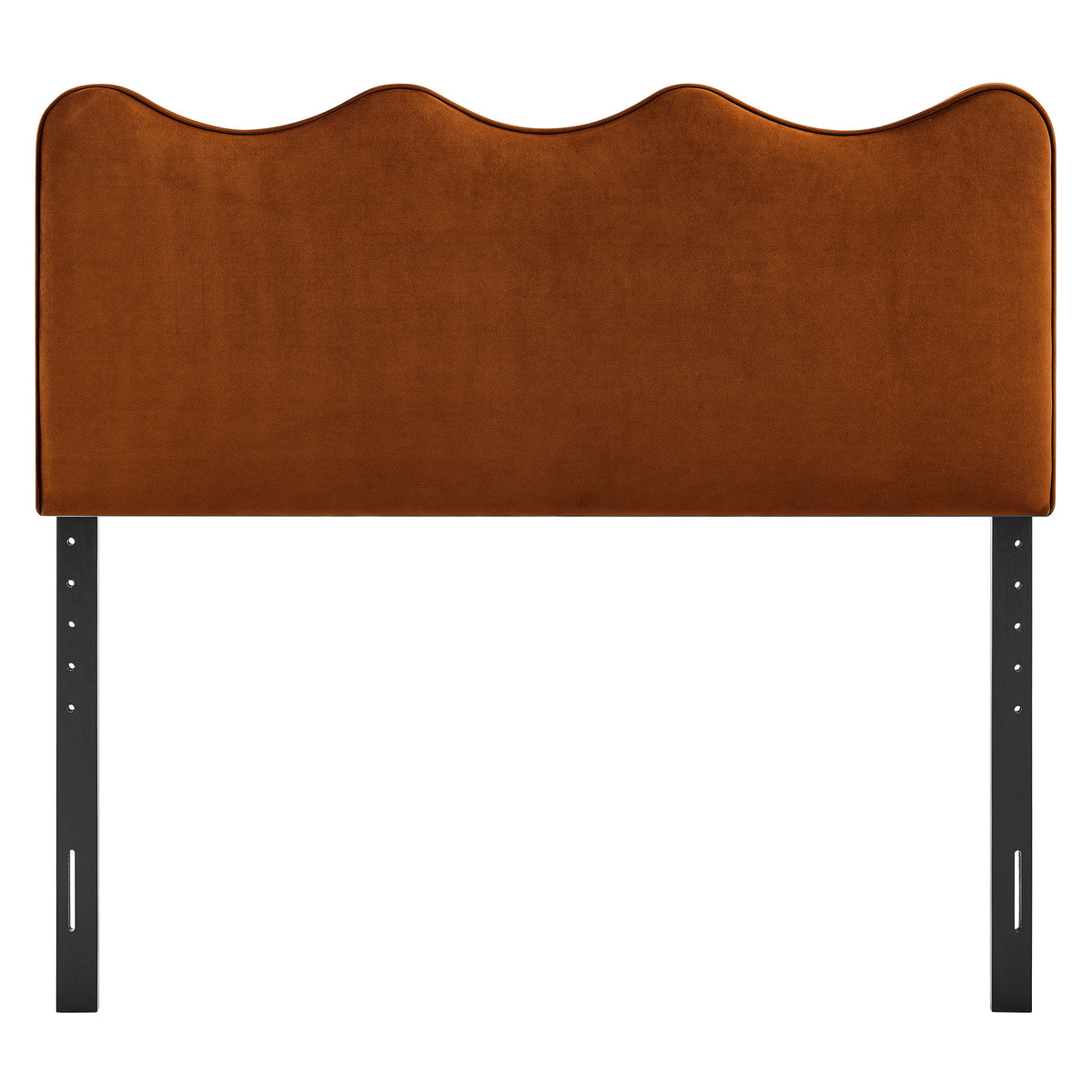 Athena Stain-Resistant Performance Velvet Queen Size Headboard - Rust
