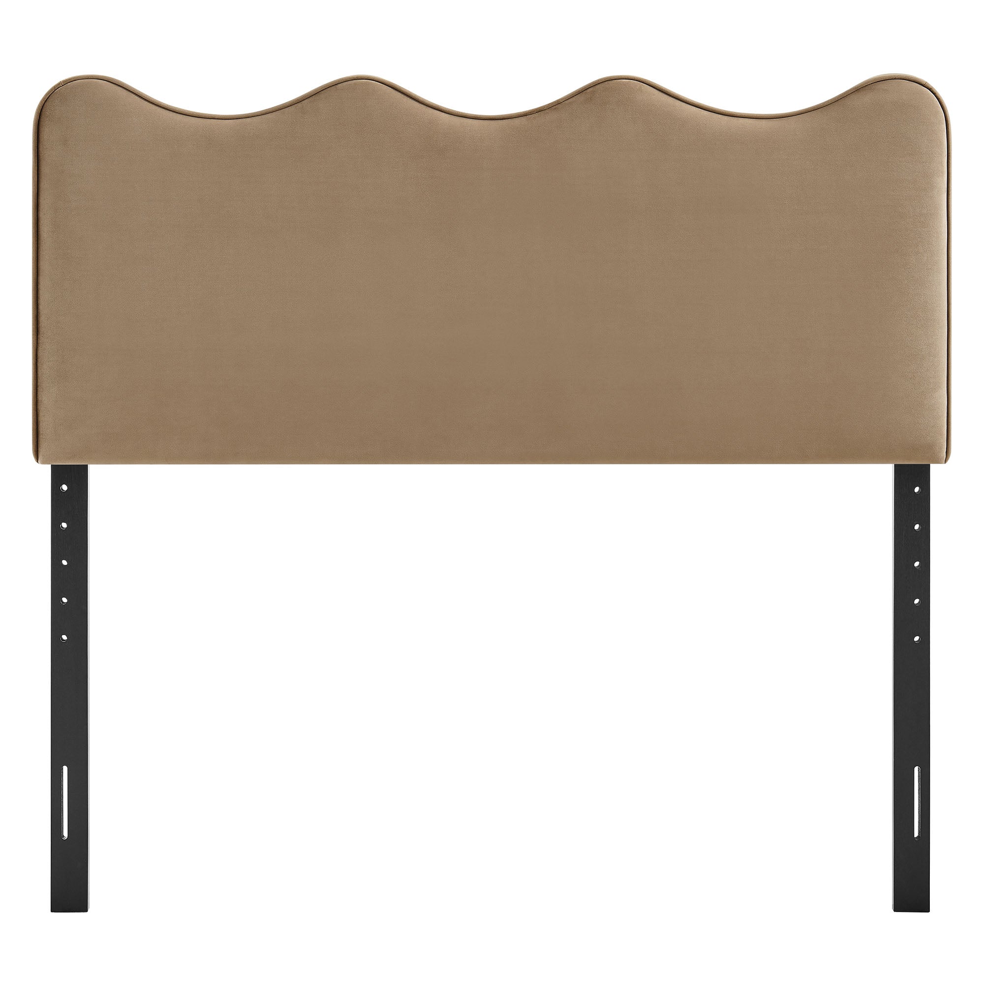 Athena Stain-Resistant Performance Velvet Queen Size Headboard - Taupe
