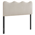 Athena Stain-Resistant Performance Velvet King Size Headboard - Almond