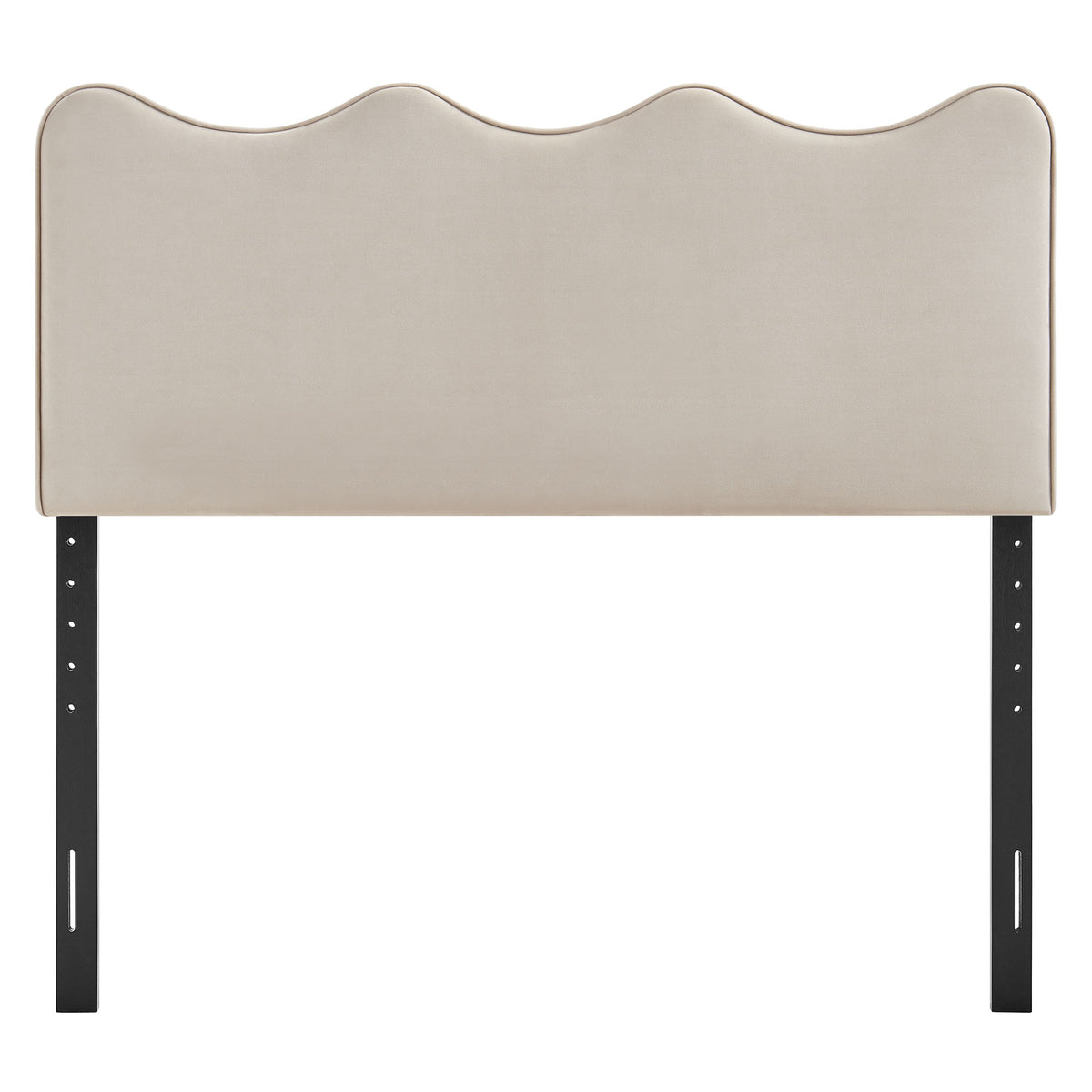 Athena Stain-Resistant Performance Velvet King Size Headboard - Almond