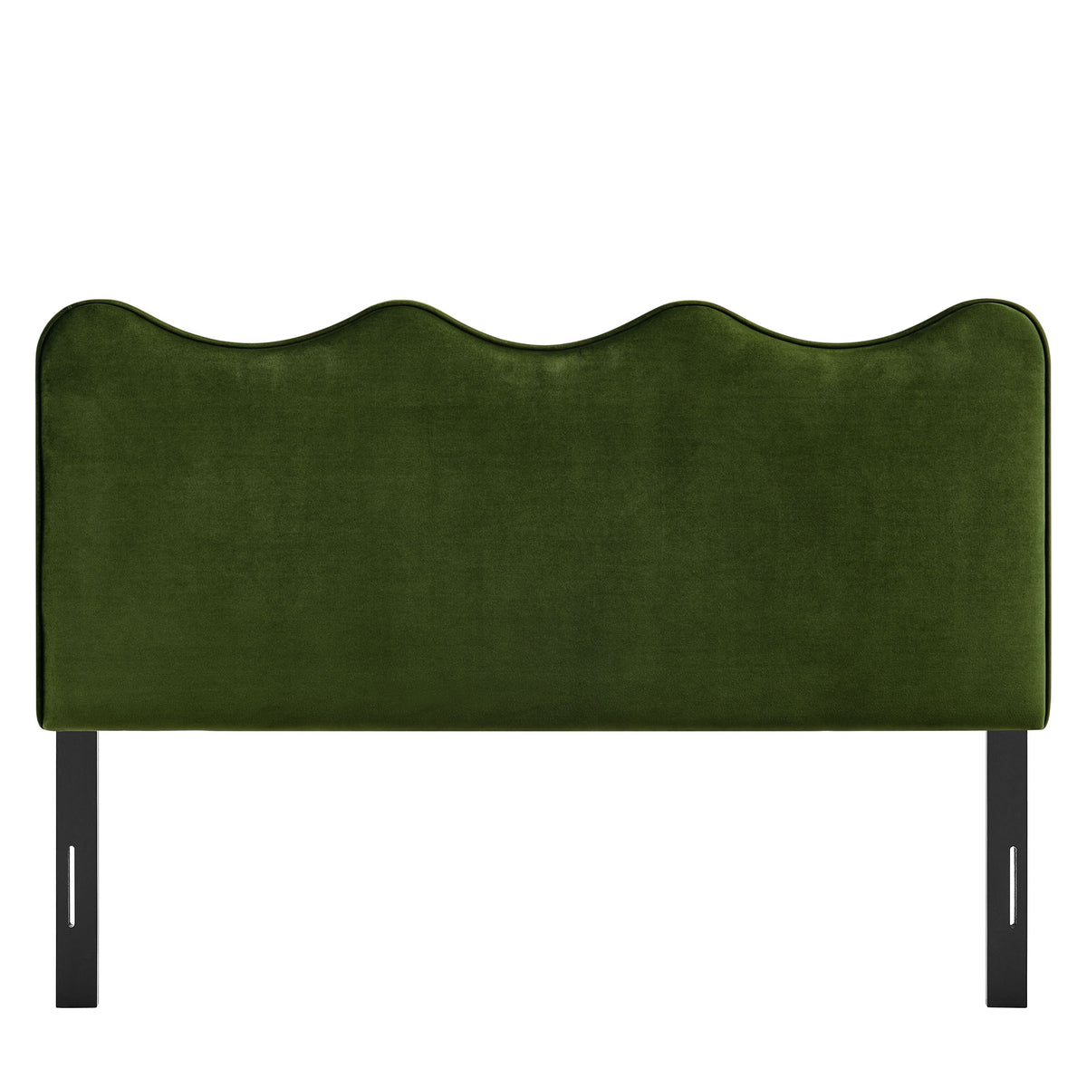 Athena Stain-Resistant Performance Velvet King Size Headboard - Moss Green