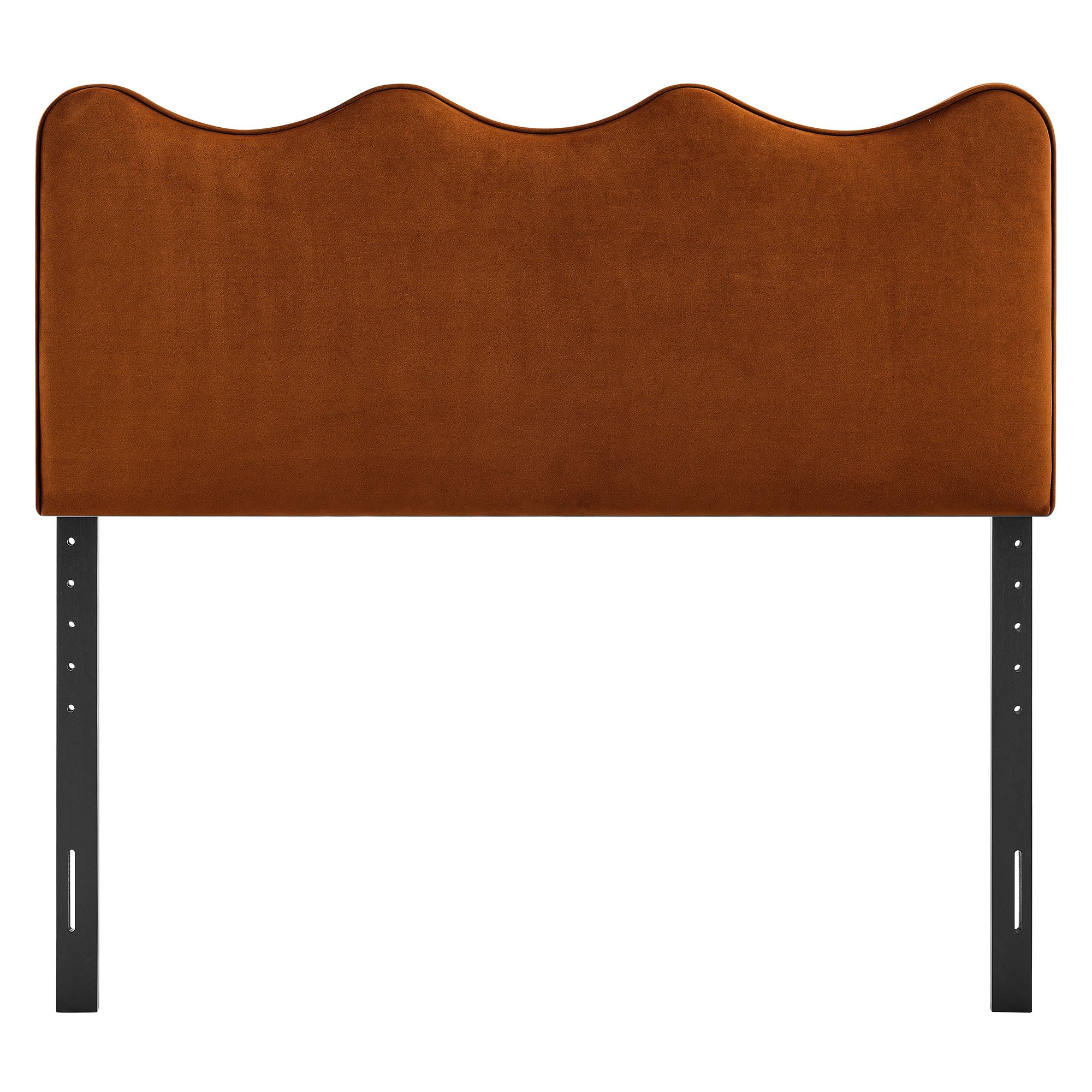 Athena Stain-Resistant Performance Velvet King Size Headboard - Rust