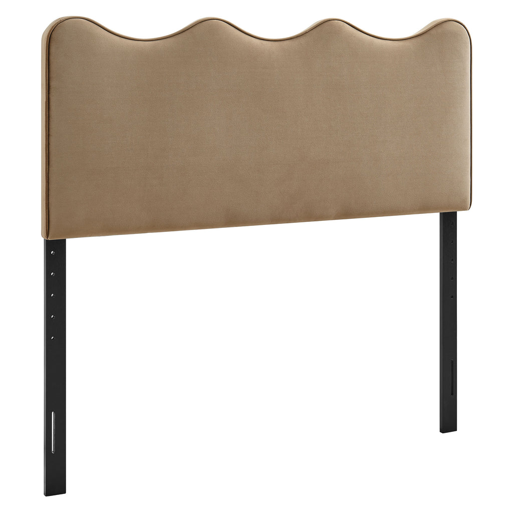 Athena Stain-Resistant Performance Velvet King Size Headboard - Taupe
