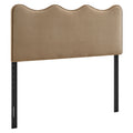 Athena Stain-Resistant Performance Velvet King Size Headboard - Taupe