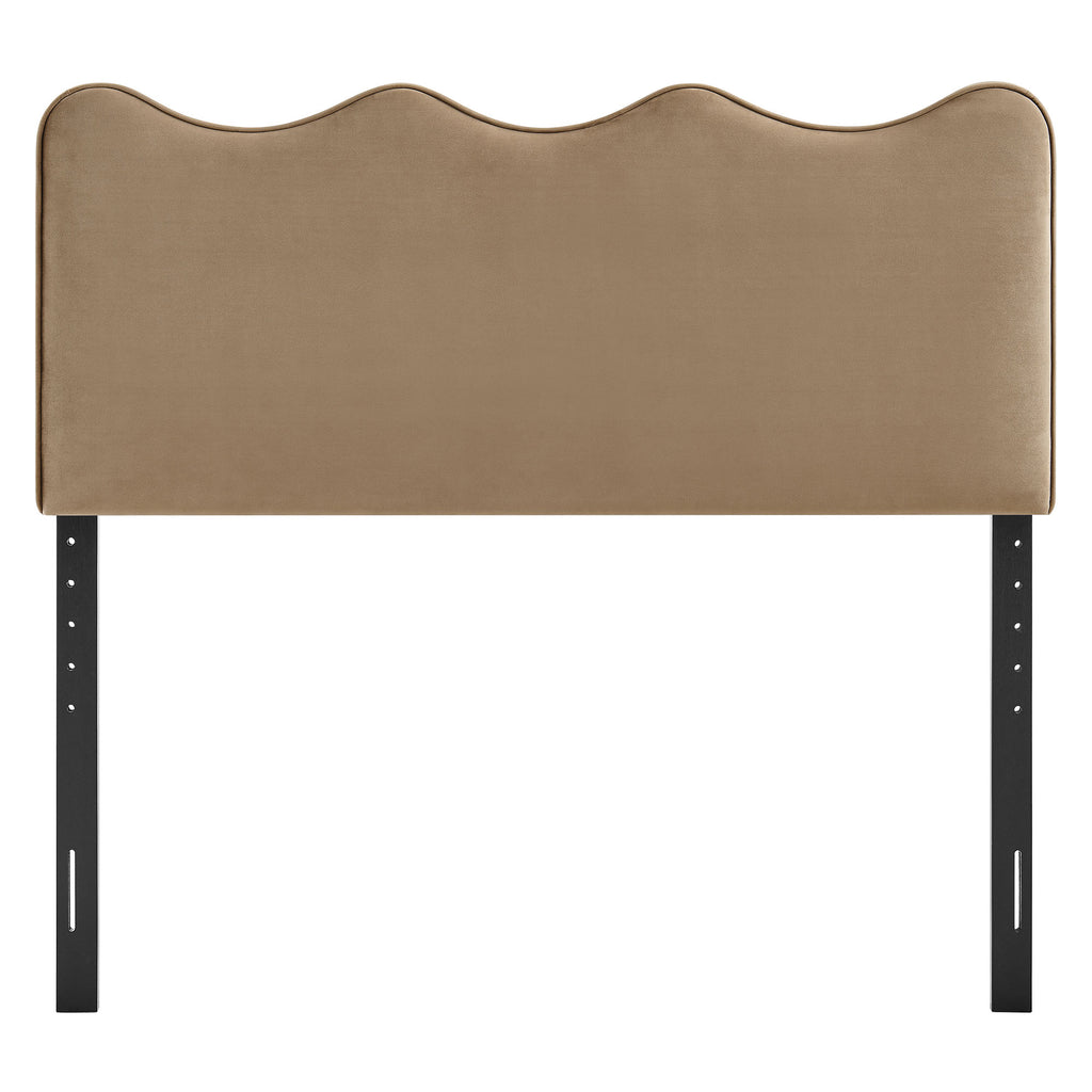 Athena Stain-Resistant Performance Velvet King Size Headboard - Taupe